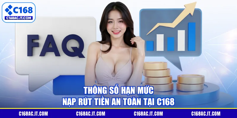 Thông số hạn mức nạp rút tiền an toàn tại C168
